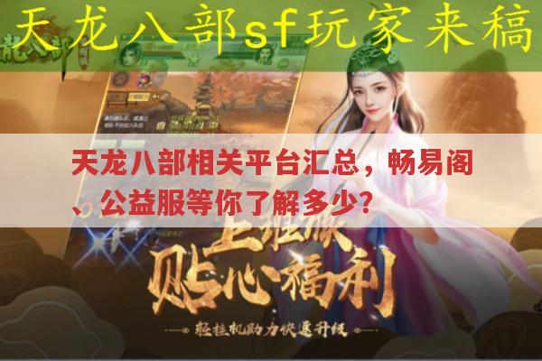 天龙八部相关，畅易阁、公益服及各版本的那些事