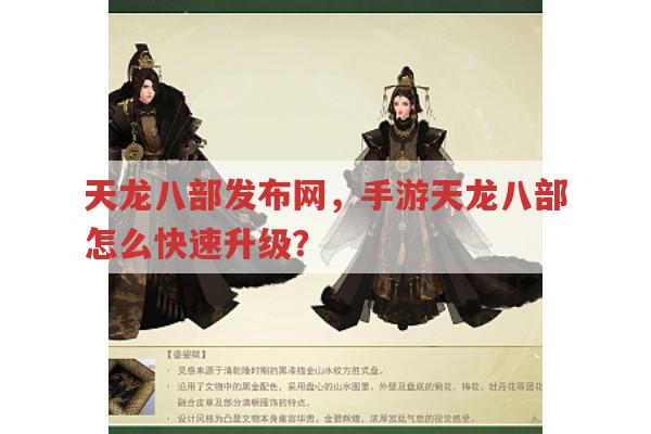 天龙八部手游私服中如何快速升级与职业选择？