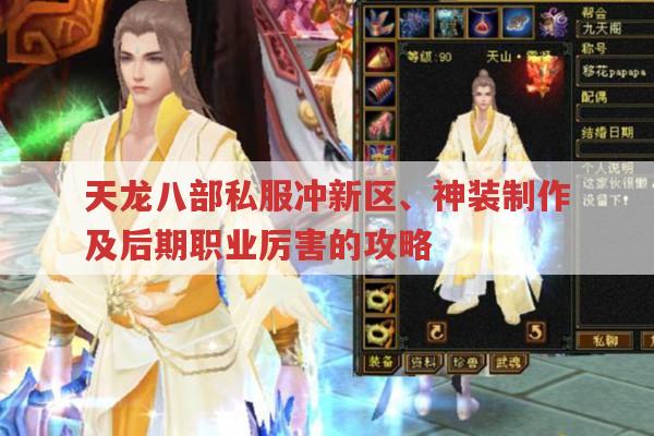 天龙八部sf手游，新区冲级、美人搭配与后期职业